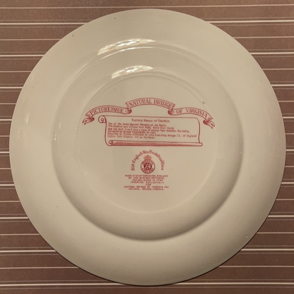 Vintage Picturesque Natural Bridge Virginia plate - Picture 7 of 14